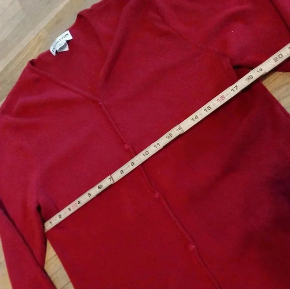 Pendleton Red Button Front Cardigan Womens Size XL - Picture 3 of 9